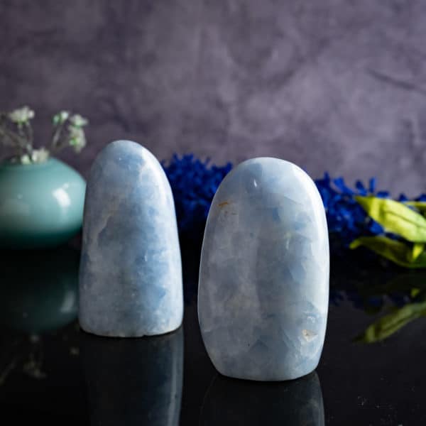 BLUE CALCITE CRYSTAL FREE FORMS