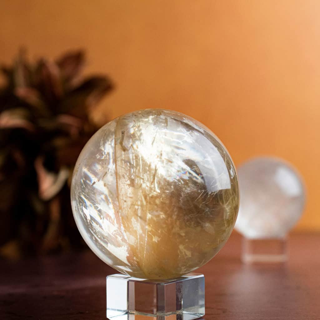 OPTICAL CALCITE CRYSTAL SPHERES