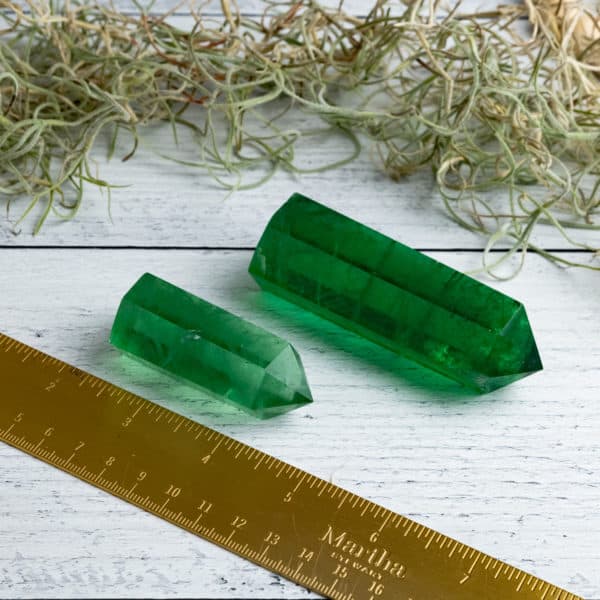 GREEN FLUORITE CRYSTAL TOWERS