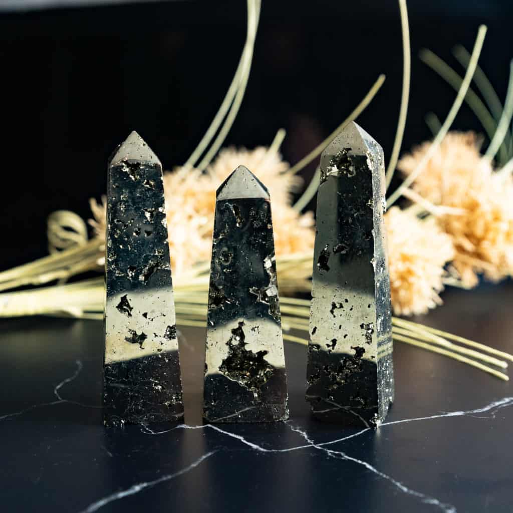 PYRITE CRYSTAL TOWERS