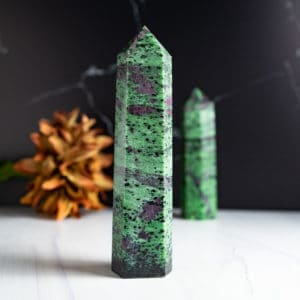 RUBY ZOISITE TOWERS
