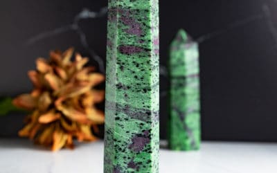 RUBY ZOISITE TOWERS