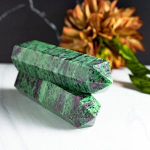 RUBY ZOISITE CRYSTAL TOWERS
