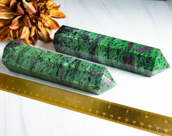 RUBY ZOISITE CRYSTAL TOWERS